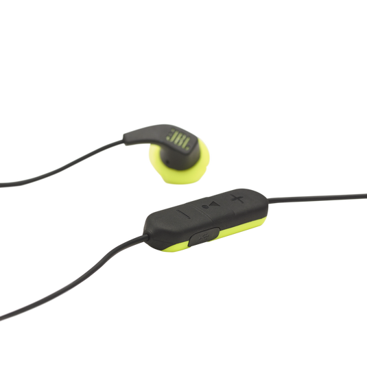 JBL Endurance RUNBT - Green - Sweatproof Wireless In-Ear Sport Headphones - Detailshot 5 image number null
